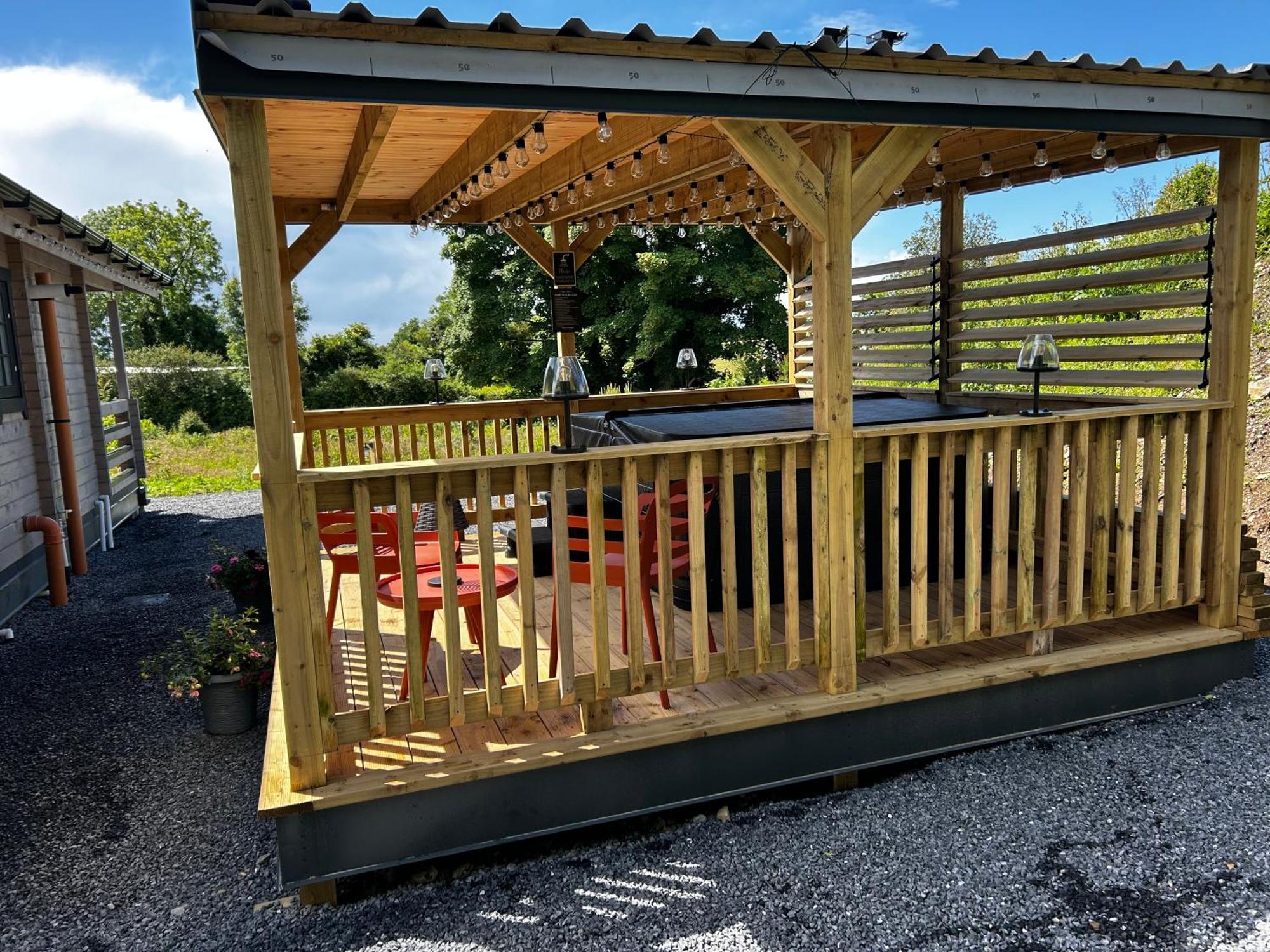 Little Rock Retreat Log Cabin With Hot Tub Castletown Gheoghegan المظهر الخارجي الصورة